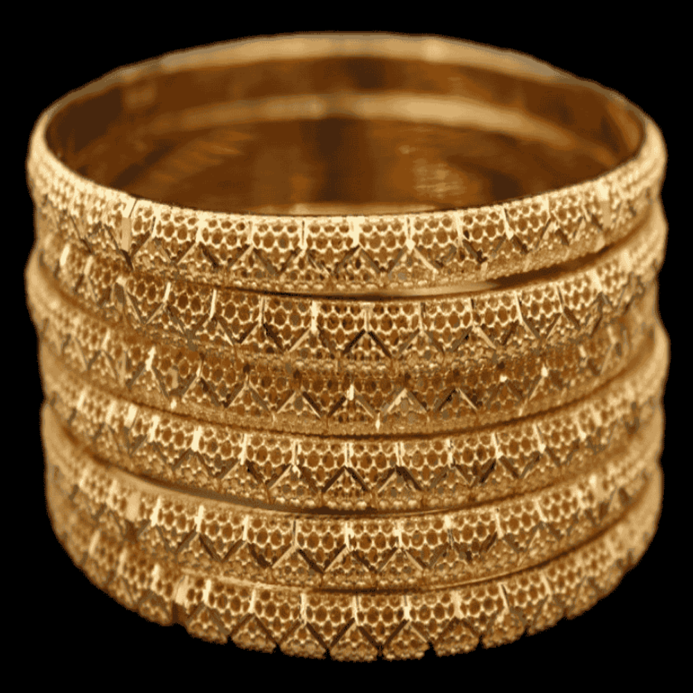 21K Gold Bangle Set (L)
